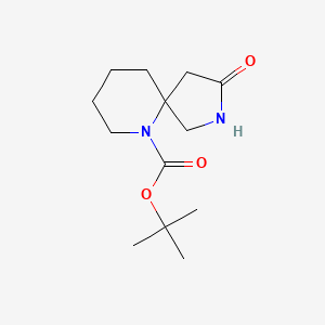 molecular formula C13H22N2O3 B2422854 3-オキソ-2,6-ジアザスピロ[4.5]デカン-6-カルボン酸tert-ブチル CAS No. 1160246-75-2