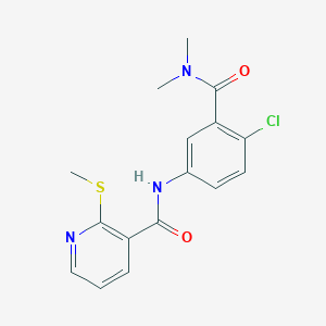 N-[4-chloro-3-(dimethylcarbamoyl)phenyl]-2-(methylsulfanyl)pyridine-3-carboxamide