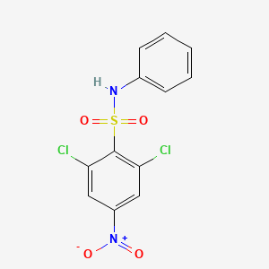 2,6-Dichloro-4-nitro-N-phenylbenzene-1-sulfonamide