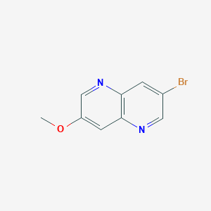 molecular formula C9H7BrN2O B2422872 3-溴-7-甲氧基-1,5-萘啶 CAS No. 1246550-41-3