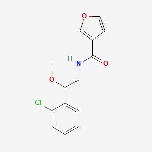 molecular formula C14H14ClNO3 B2422876 N-(2-(2-chlorophenyl)-2-methoxyethyl)furan-3-carboxamide CAS No. 1788559-24-9