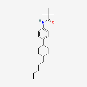 molecular formula C22H35NO B2422887 2,2-dimethyl-N-[4-(4-pentylcyclohexyl)phenyl]propanamide CAS No. 478041-23-5