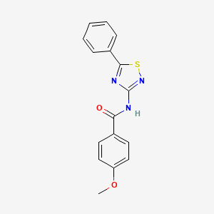 molecular formula C16H13N3O2S B2422905 4-methoxy-N-(5-phenyl-1,2,4-thiadiazol-3-yl)benzamide CAS No. 690246-34-5