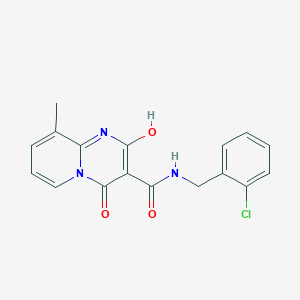 molecular formula C17H14ClN3O3 B2422976 N-(2-chlorobenzyl)-2-hydroxy-9-methyl-4-oxo-4H-pyrido[1,2-a]pyrimidine-3-carboxamide CAS No. 886894-14-0