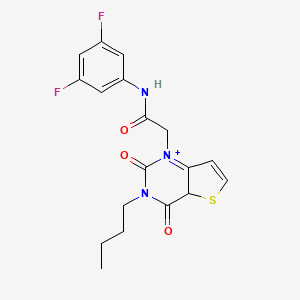 molecular formula C18H17F2N3O3S B2423054 2-{3-butyl-2,4-dioxo-1H,2H,3H,4H-thieno[3,2-d]pyrimidin-1-yl}-N-(3,5-difluorophenyl)acetamide CAS No. 1252909-89-9