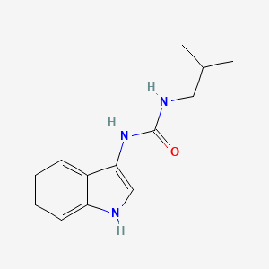 molecular formula C13H17N3O B2423121 1-(1H-indol-3-yl)-3-isobutylurea CAS No. 922848-89-3