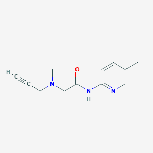 2-[methyl(prop-2-yn-1-yl)amino]-N-(5-methylpyridin-2-yl)acetamide