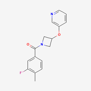 molecular formula C16H15FN2O2 B2423126 (3-Fluoro-4-methylphenyl)(3-(pyridin-3-yloxy)azetidin-1-yl)methanone CAS No. 1903058-19-4