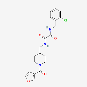 N1-(2-chlorobenzyl)-N2-((1-(furan-3-carbonyl)piperidin-4-yl)methyl)oxalamide