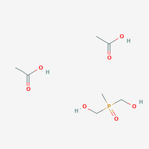 molecular formula C7H13O5P B2423157 Methanol, (methylphosphinylidene)bis-, diacetate (9CI) CAS No. 19064-04-1