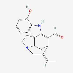 (19E)-12-hydroxy-2,16-didehydrocur-19-en-17-al
