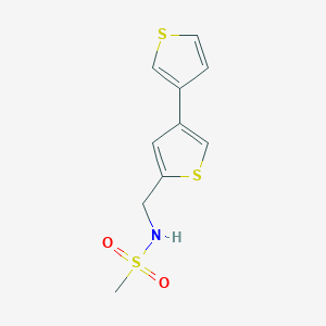 N-[(4-Thiophen-3-ylthiophen-2-yl)methyl]methanesulfonamide