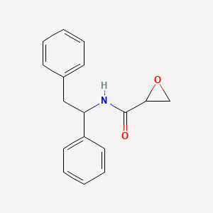 N-(1,2-Diphenylethyl)oxirane-2-carboxamide
