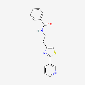 N-[2-(2-pyridin-3-yl-1,3-thiazol-4-yl)ethyl]benzamide