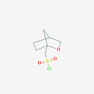 molecular formula C7H11ClO3S B2423200 2-Oxabicyclo[2.2.1]heptan-1-ylmethanesulfonyl chloride CAS No. 2243505-02-2