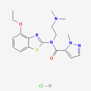 N-(2-(dimethylamino)ethyl)-N-(4-ethoxybenzo[d]thiazol-2-yl)-1-methyl-1H-pyrazole-5-carboxamide hydrochloride