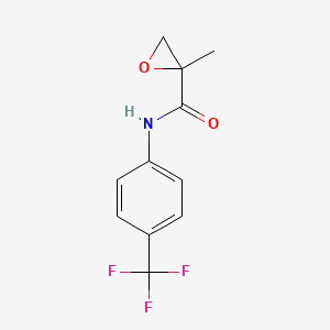 molecular formula C11H10F3NO2 B2423218 2-甲基-N-[4-(三氟甲基)苯基]环氧乙烷-2-甲酰胺 CAS No. 338956-09-5