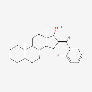 (E)-16-(2-fluorobenzylidene)-10,13-dimethylhexadecahydro-1H-cyclopenta[a]phenanthren-17-ol