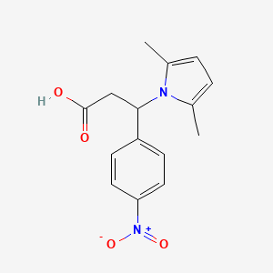 3-(2,5-dimethyl-1H-pyrrol-1-yl)-3-(4-nitrophenyl)propanoic acid