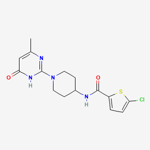 5-chloro-N-(1-(4-methyl-6-oxo-1,6-dihydropyrimidin-2-yl)piperidin-4-yl)thiophene-2-carboxamide