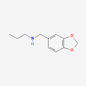N-(1,3-benzodioxol-5-ylmethyl)propan-1-amine