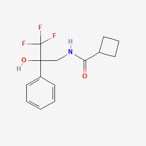 N-(3,3,3-trifluoro-2-hydroxy-2-phenylpropyl)cyclobutanecarboxamide