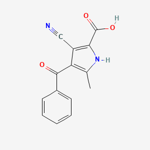4-benzoyl-3-cyano-5-methyl-1H-pyrrole-2-carboxylic acid