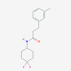 molecular formula C16H21F2NO B2423261 N-(4,4-difluorocyclohexyl)-3-(m-tolyl)propanamide CAS No. 2034290-12-3