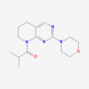 2-methyl-1-(2-morpholino-6,7-dihydropyrido[2,3-d]pyrimidin-8(5H)-yl)propan-1-one