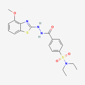 N,N-diethyl-4-(2-(4-methoxybenzo[d]thiazol-2-yl)hydrazinecarbonyl)benzenesulfonamide