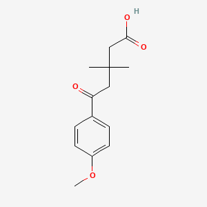 5-(4-Methoxyphenyl)-3,3-dimethyl-5-oxopentanoic acid