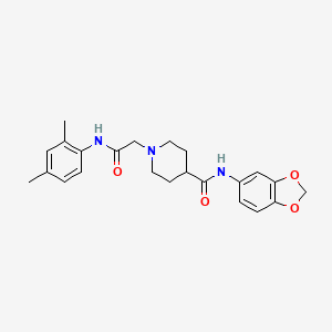 N-(1,3-benzodioxol-5-yl)-1-[2-(2,4-dimethylanilino)-2-oxoethyl]piperidine-4-carboxamide