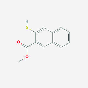 2-Naphthalenecarboxylic acid, 3-mercapto-, methyl ester