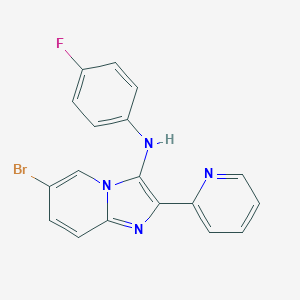 6-bromo-N-(4-fluorophenyl)-2-(pyridin-2-yl)imidazo[1,2-a]pyridin-3-amine