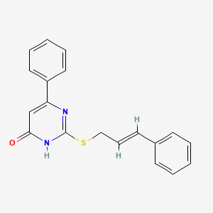 2-(cinnamylthio)-6-phenylpyrimidin-4(3H)-one