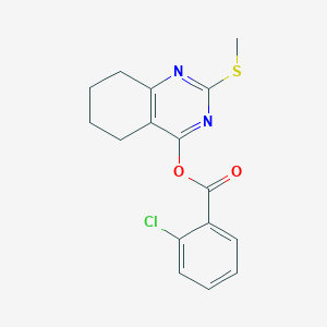 2-(Methylsulfanyl)-5,6,7,8-tetrahydro-4-quinazolinyl 2-chlorobenzenecarboxylate