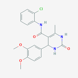 N-(2-chlorophenyl)-4-(3,4-dimethoxyphenyl)-6-methyl-2-oxo-3,4-dihydro-1H-pyrimidine-5-carboxamide