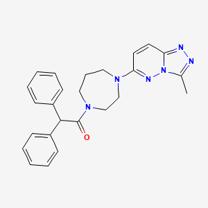 1-[4-(3-Methyl-[1,2,4]triazolo[4,3-b]pyridazin-6-yl)-1,4-diazepan-1-yl]-2,2-diphenylethanone