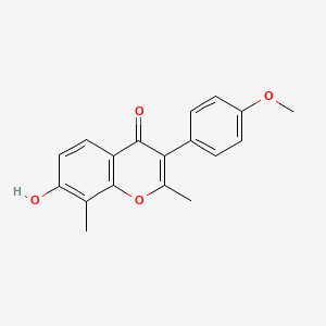 7-Hydroxy-3-(4-methoxyphenyl)-2,8-dimethylchromen-4-one