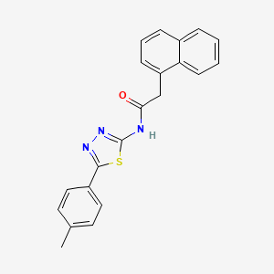 2-(naphthalen-1-yl)-N-(5-(p-tolyl)-1,3,4-thiadiazol-2-yl)acetamide
