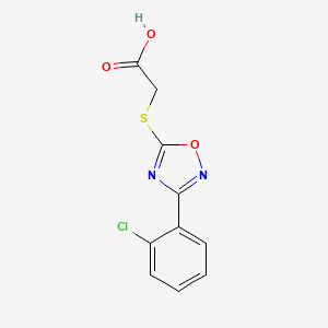 2-{[3-(2-Chlorophenyl)-1,2,4-oxadiazol-5-yl]sulfanyl}acetic acid