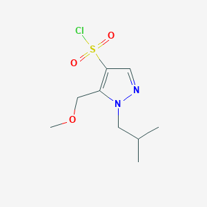 1-isobutyl-5-(methoxymethyl)-1H-pyrazole-4-sulfonyl chloride
