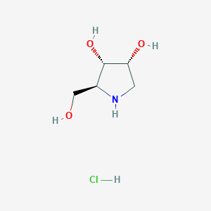 (2S,3S,4R)-2-(Hydroxymethyl)pyrrolidine-3,4-diol hydrochloride