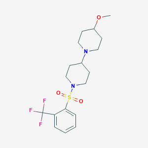 4-Methoxy-1'-[2-(trifluoromethyl)benzenesulfonyl]-1,4'-bipiperidine