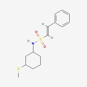 (E)-N-(3-Methylsulfanylcyclohexyl)-2-phenylethenesulfonamide
