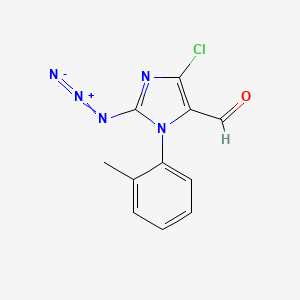 2-Azido-5-chloro-3-(2-methylphenyl)imidazole-4-carbaldehyde