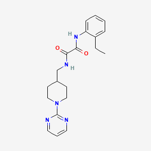 molecular formula C20H25N5O2 B2423364 N1-(2-乙基苯基)-N2-((1-(嘧啶-2-基)哌啶-4-基)甲基)草酰胺 CAS No. 1235190-67-6
