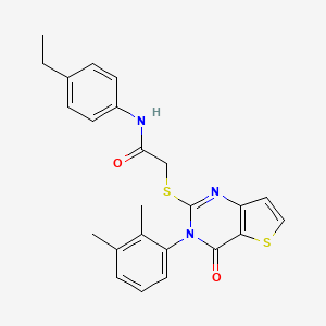 2-{[3-(2,3-dimethylphenyl)-4-oxo-3,4-dihydrothieno[3,2-d]pyrimidin-2-yl]sulfanyl}-N-(4-ethylphenyl)acetamide