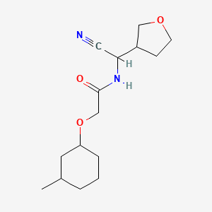 N-[Cyano(oxolan-3-yl)methyl]-2-(3-methylcyclohexyl)oxyacetamide