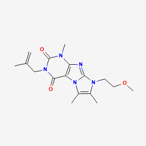 8-(2-methoxyethyl)-1,6,7-trimethyl-3-(2-methylallyl)-1H-imidazo[2,1-f]purine-2,4(3H,8H)-dione
